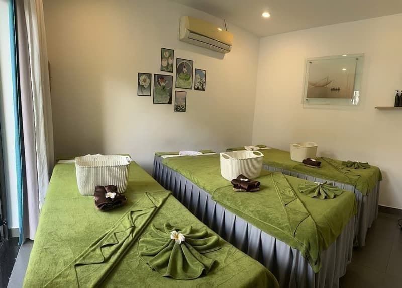 Massage therapy room at The Gem Spa — hot stone massage and aroma oil treatment, Hội An