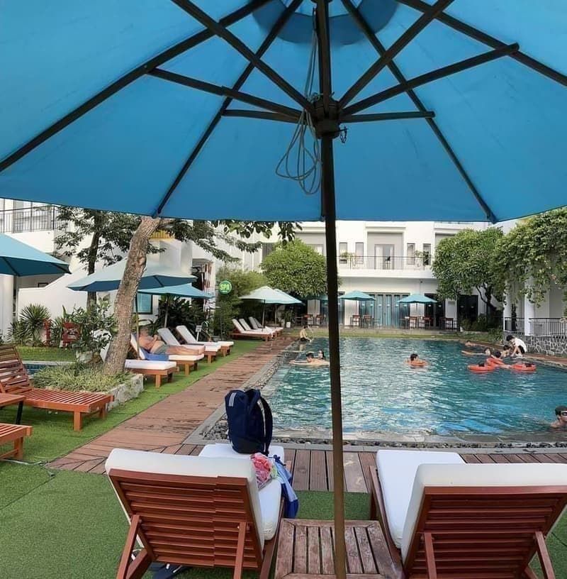 Relaxation pool area at The Gem Spa Hội An