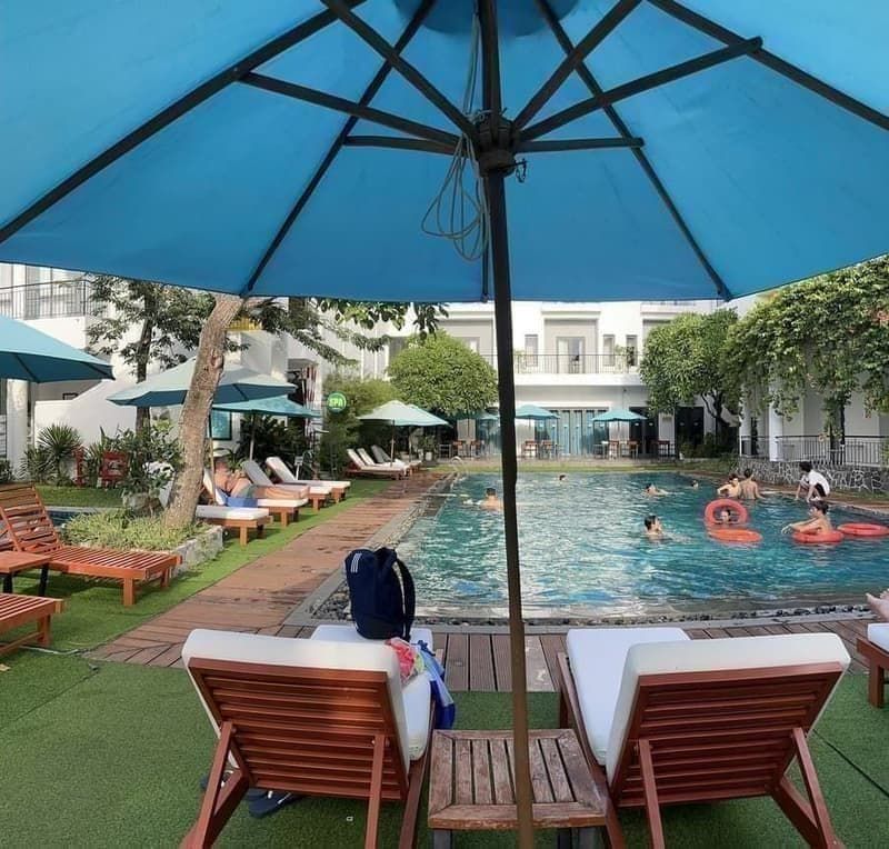 Pool and relaxation area — The Gem Spa & Nail Hội An